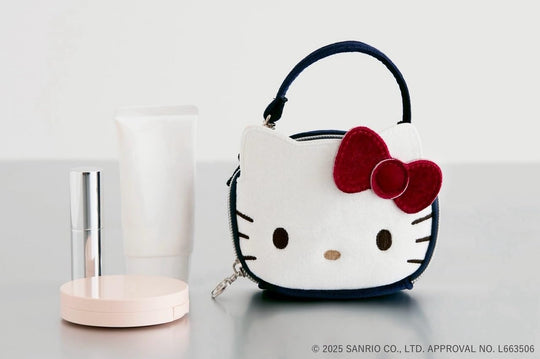 HELLO KITTY × BRILMY Vertical Lip Mini Cosmetic Pouch Book (Velour Ver )