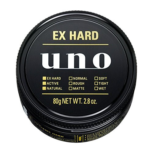 UNO Extreme Hold Hair Wax 80g Strong Styling For Men