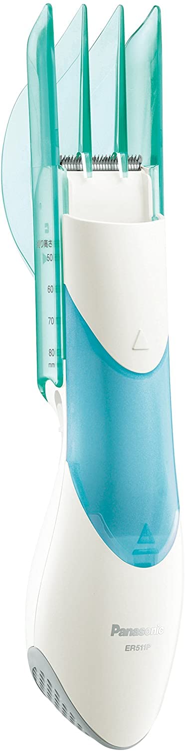 Panasonic 전기 이발기 머리카락 흡입으로 깔끔해요 ER511P 그린