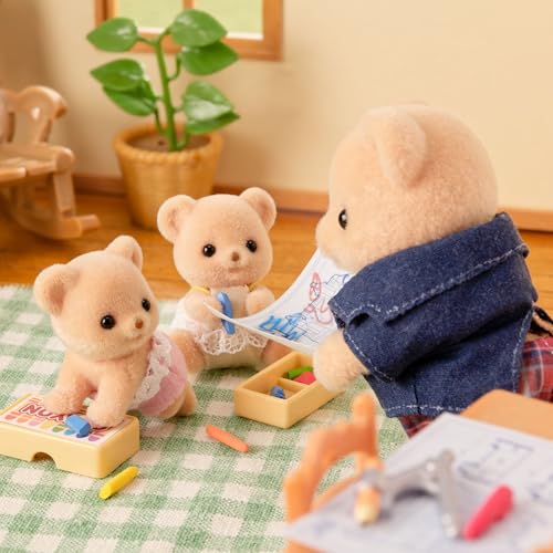 Sylvanian Families Biscuit Bear Twin Baby Dolls K-70 Educational Toy for Kids 3 Years Up