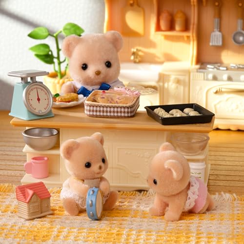 Sylvanian Families Biscuit Bear Twin Baby Dolls K-70 Educational Toy for Kids 3 Years Up