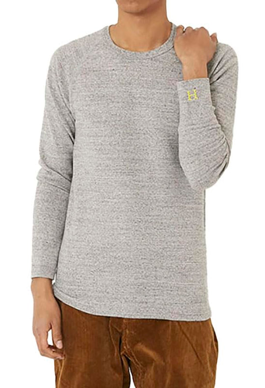 HOLLYWOOD RANCH MARKET Áo thun dài tay gân co giãn, sản xuất tại Nhật Bản xám