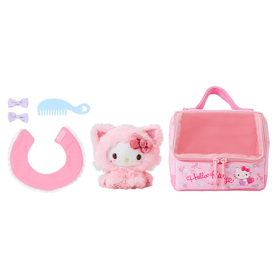 Hello Kitty Bộ đồ chơi chăm sóc mèo bông kèm túi mang theo 363553