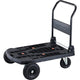 TRUSCO Chariot plastique tout-terrain pneus anti-crevaison 900 x 600 noir 100 kg