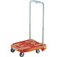 TRUSCO Plattformwagen kompakt, Teleskopgriff, leise Rollen WP-2G-OR Orange 100 kg