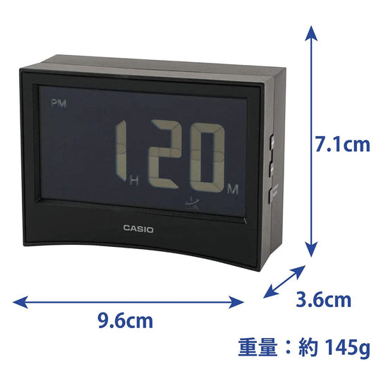 CASIO DQD-S01J-1JF Digital Radio Alarm Clock  Inverted LCD  Temp/Humidity