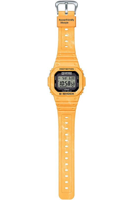 CASIO G-Shock relo Tough Solar Surfrider Foundation collab G-5600SFJ-9JR dilaw