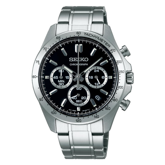 Seiko Selection Quartz Chronograph SBTR013 Men's Silver Wristwatch