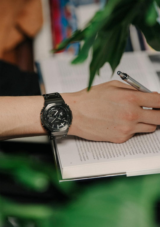 CASIO G-Shock Jam Tangan Pria Full Metal Solar Bluetooth GM-B2100BD-1AJF Hitam