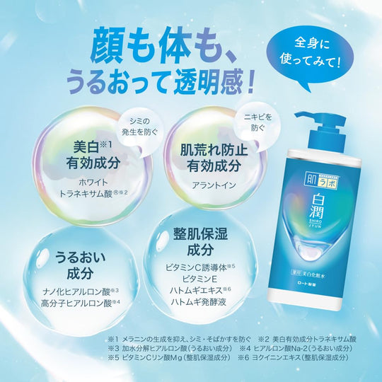 Hada Labo lotion pampaputi malaking pump Shirojun 400ml