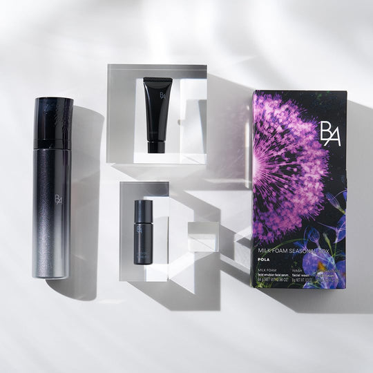 POLA B A Seasonal Box — Milk & Foam Face Care Set