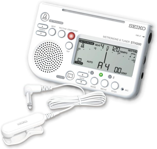 Seiko metronom och stämapparat med pickup-mik 2-pack STH200BLSP blå