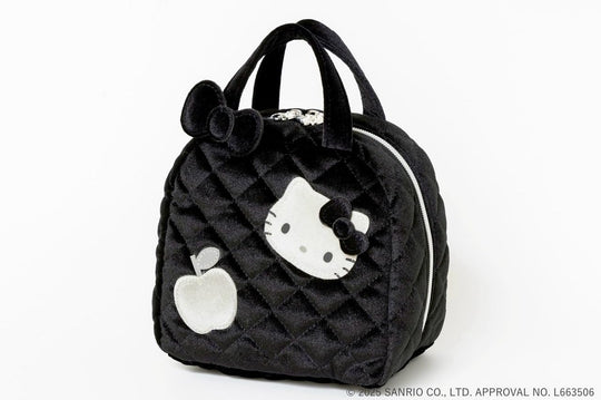 Hello Kitty × BRILMY Quick-View Velvet Black Cosmetic Pouch Book