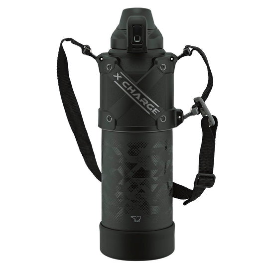 Zojirushi botella deportiva antigolpes, mantiene el frío, negro 1.5 L
