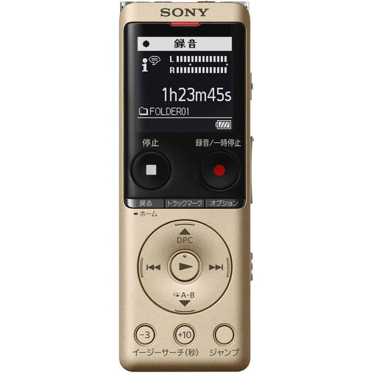 Sony IC Recorder 4GB thin and lightweight S-mic system  Gold ICD-UX570F N