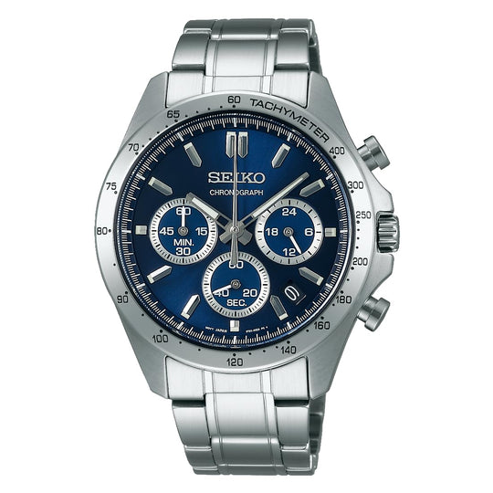 Seiko Selection Quartz Chronograph SBTR011 Men's Silver Wristwatch