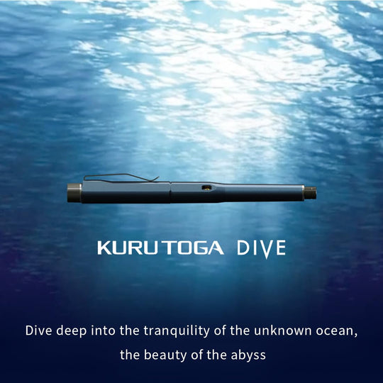 MITSUBISHI PENCIL Pensel tekan kekal tajam Kuru Toga Dive Abyss Blue 0.5mm