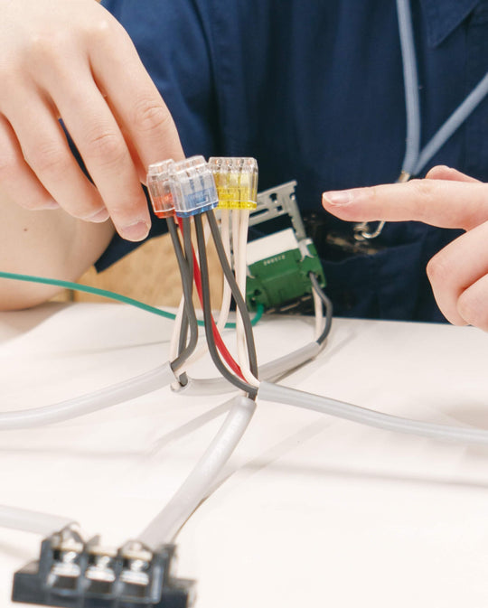 Tsunoda elektrikerset med VVF-stripper och minikrimptång TS-E01S 9 delar