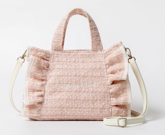 Jill by Jill Stuart sac mini à volants tweed rose ver Mook Book