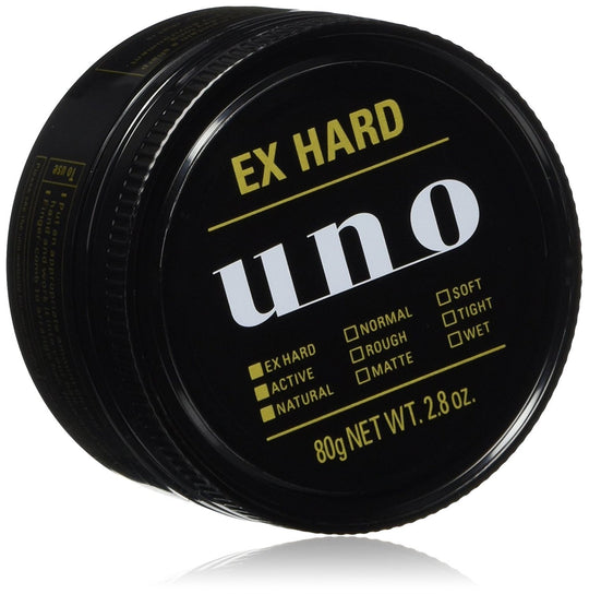 UNO Extreme Hold Hair Wax 80g Strong Styling For Men