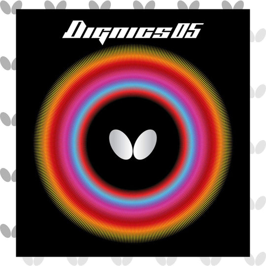 Butterfly 乒乓球套胶 高张力反胶 弧圈快攻 Dignics 05 黑色 特厚