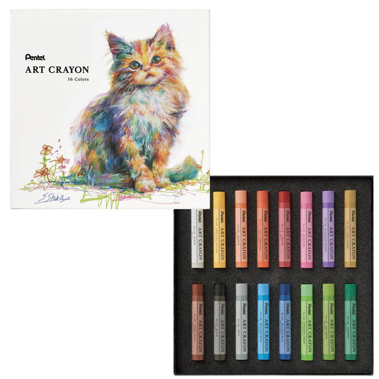 Pentel Crayon Art Crayon 16 colors set PTAC-16