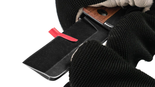 Tusnoda fällbar elektrikerkniv, 72 mm hålslipat blad, liner lock EK-72