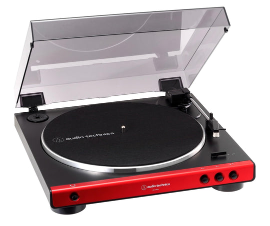 Audio-Technica Turntable Otomatis Penuh Merah AT-LP60X RD AC100V