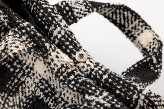 JILL by JILL STUART sac mini tweed à volants édition BLACK noir