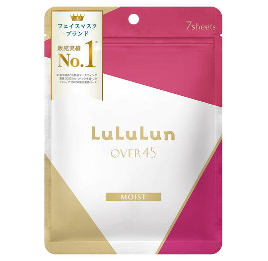 Lulurun OVER45 Camellia Pink Moist Face Mask 7 Sheets