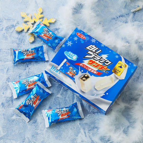 Yuraku Seika Shiroi Black Thunder Chocolate Snack Special Hokkaido Only Edition