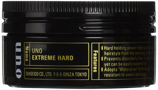 UNO Extreme Hold Hair Wax 80g Strong Styling For Men