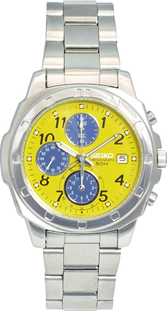 Seiko SND409 Men's Wristwatch Yellow Dial Overseas Model