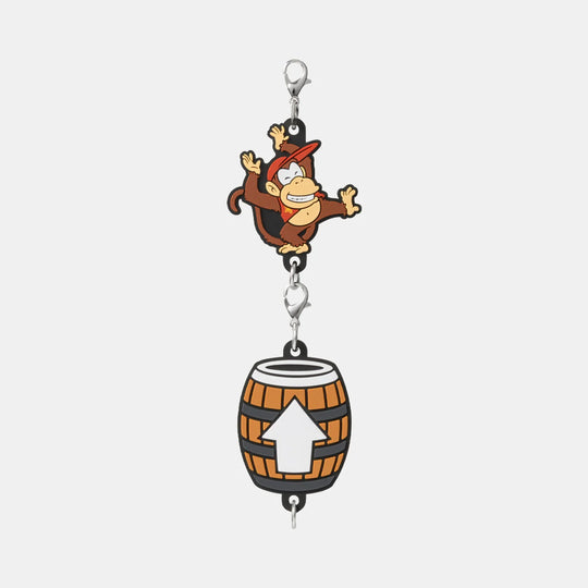 Nintendo TOKYO Connecting Rubber Strap Diddy Kong keychain