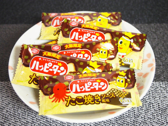 Osaka Souvenir Kameda Happy Turn Takoyaki Sauce Flavor 16 Packs