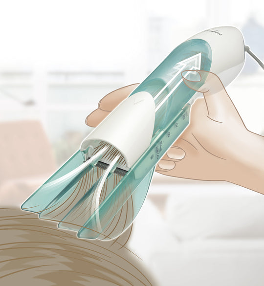 Panasonic 전기 이발기 머리카락 흡입으로 깔끔해요 ER511P 그린