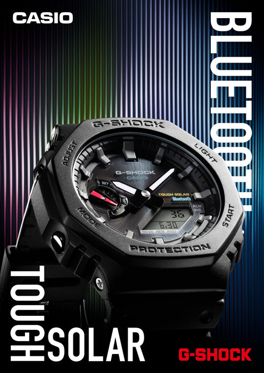 CASIO G-Shock Jam Tangan Lelaki Hitam Solar Bluetooth GA-B2100-1A1JF