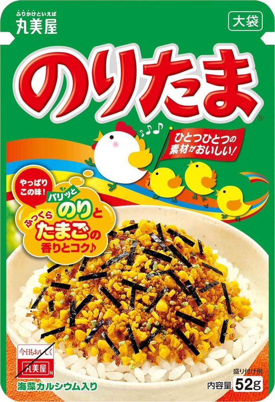 Marumiya Noritama Furikake Rice Seasoning Large Bag 52g Made in Japan