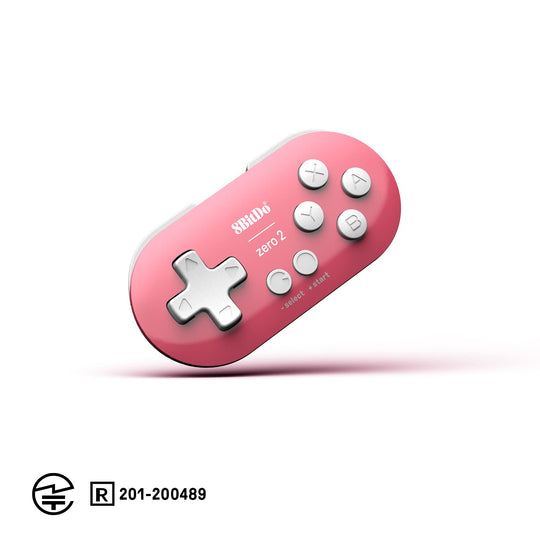 8BitDo Zero 2 Bluetooth Wireless Game Controller for Switch/Windows/Android/macOS Pink - WAFUU JAPAN