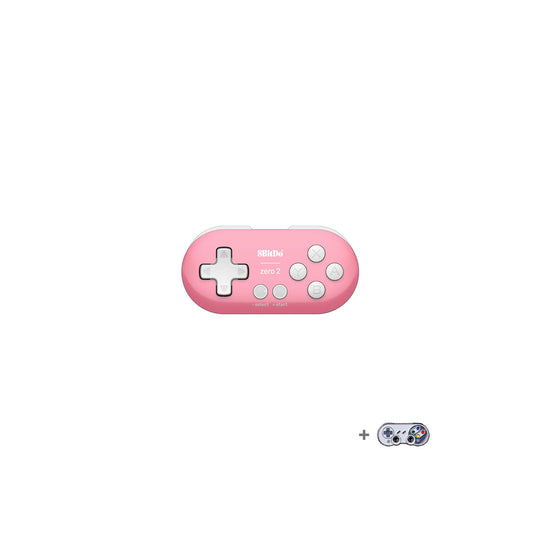 8BitDo Zero 2 Bluetooth Wireless Game Controller for Switch/Windows/Android/macOS Pink - WAFUU JAPAN
