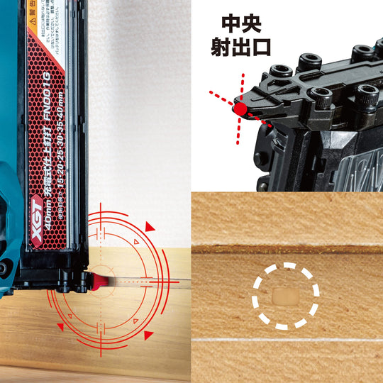 Makita 仕上釘打機 40Vmax充電式、バッテリ・充電器別売、ケース付 FN001GZK