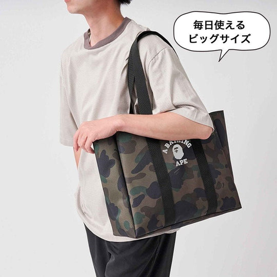 A BATHING APE 1ST CAMO Big Tote Bag Durable Large Capacity A3 Size - WAFUU JAPAN