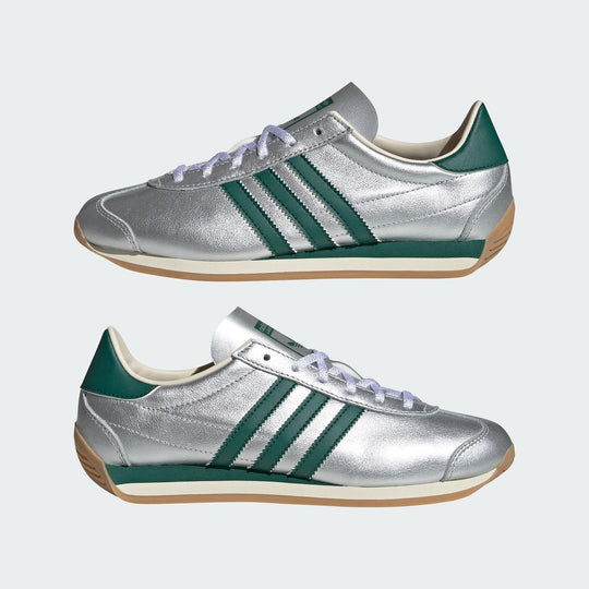 Adidas Country OG Sneakers Silver Metallic College Green Cream White IE8412 - WAFUU JAPAN