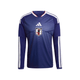 Adidas áo đấu ĐT Nhật Bản sân nhà tay dài replica 2026 Japan Blue/Ash Blue
