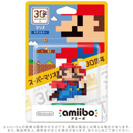 Amiibo Mario Modern Color Super Mario Bros 30th Anniversary Series Figure - WAFUU JAPAN