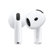 Apple AirPods 4 主动降噪 空间音频 USB-C与Qi充电盒 IP54防尘防汗 H2芯片 支持查找