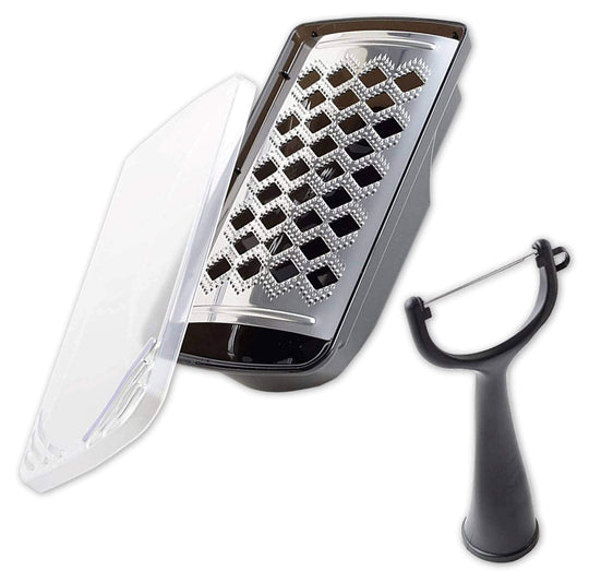 Arnest Made in Japan Grater Peeler 2 - Piece Set Restaurant Favorite Black - WAFUU JAPAN