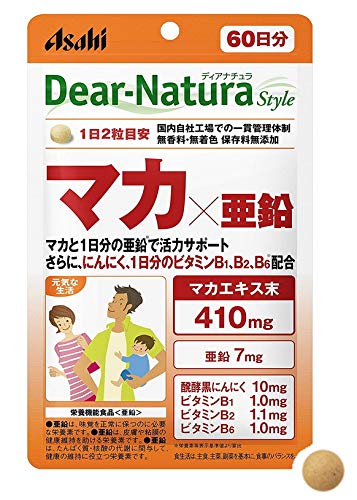 Asahi Dianatura Maca Zinc Supplement 120 Capsules 60 Day Supply - WAFUU JAPAN