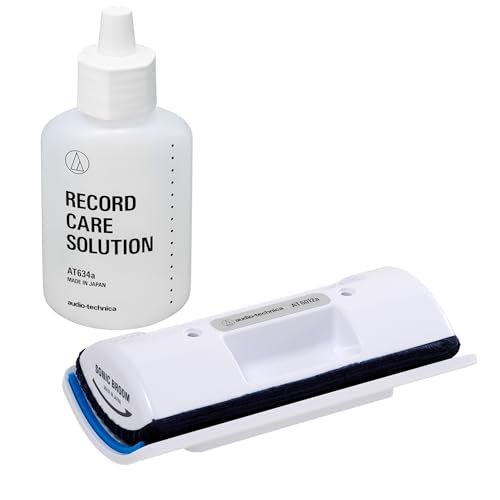 Audio-Technica AT6012a Record Cleaner Wet/Dry Cleaner Solution (AT634a) included - WAFUU JAPAN