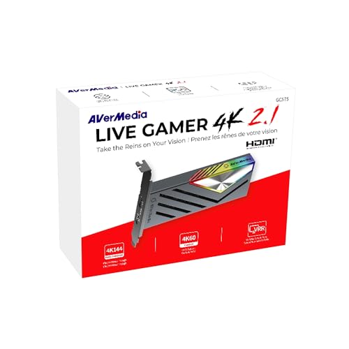 AVerMedia LIVE GAMER 4K 2 1 GC575 PCIe Capture Card HDMI 2 1 4K High Refresh - WAFUU JAPAN